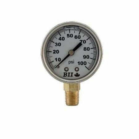 BOSHART INDUSTRIES PRESSURE GAUGE 0-100 PSI BK PENL-PG100G